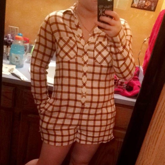 aerie Other - Aerie Flannel Romper PJs aerie Other - Aerie Flannel Romper PJs